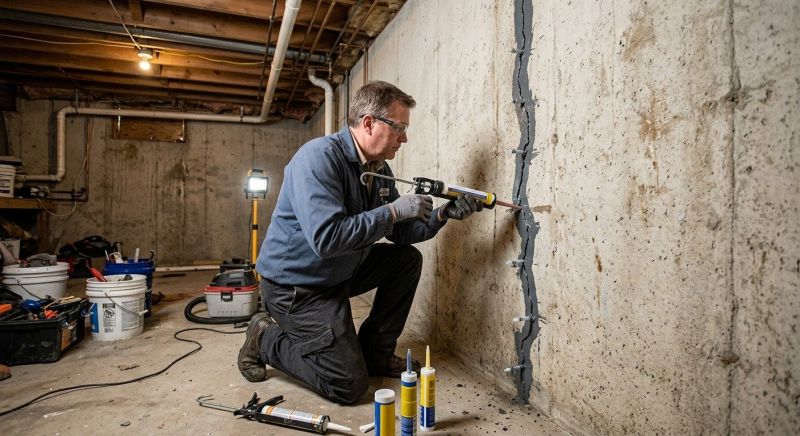 Basement Crack Repair in Rancho Cucamonga, CA