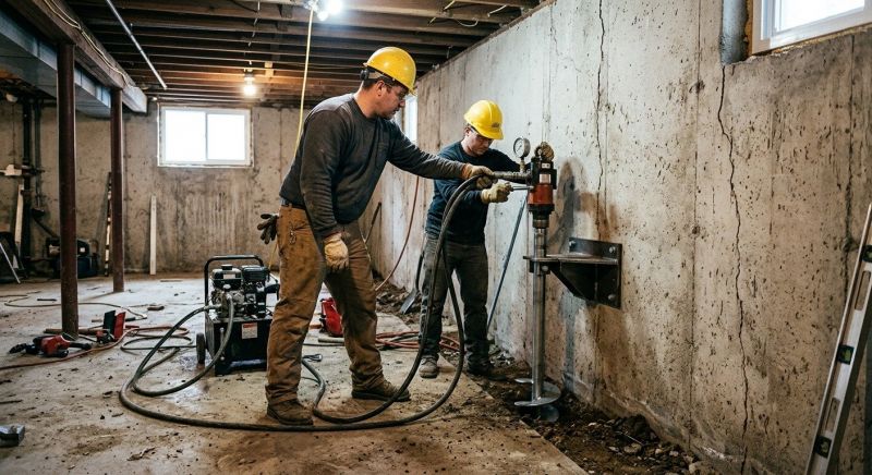 Basement Stabilization in Rancho Cucamonga, CA