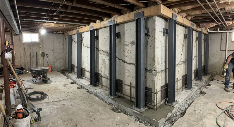 Basement Stabilization in Rancho Cucamonga, CA
