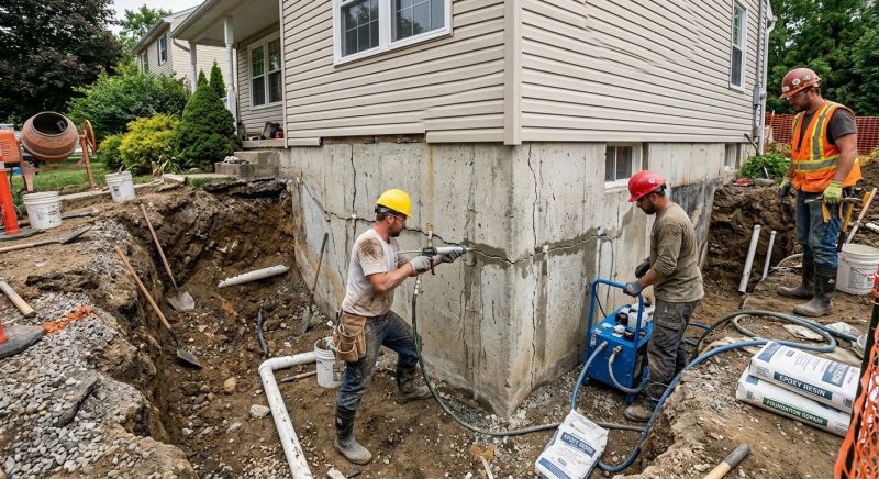 Cracked Foundation Repair in San Dimas, CA