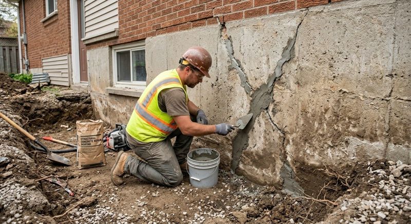 Foundation Crack Repair in Brea, CA