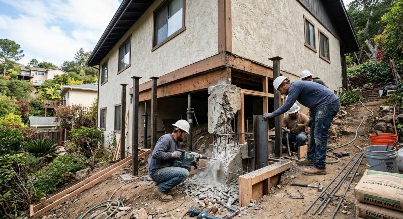 Foundation Underpinning in Rancho Cucamonga, CA