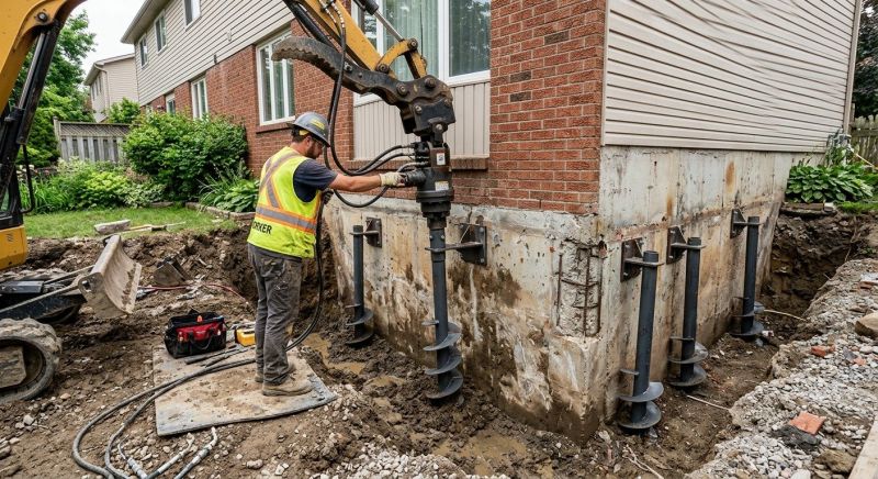 Helical Pile Installation in Rancho Cucamonga, CA