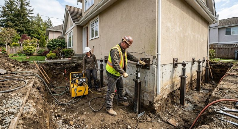 Sinking Foundation Repair in Baldwin Park, CA