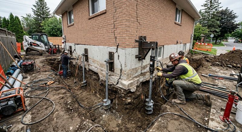 Sinking Foundation Repair in Highland, CA