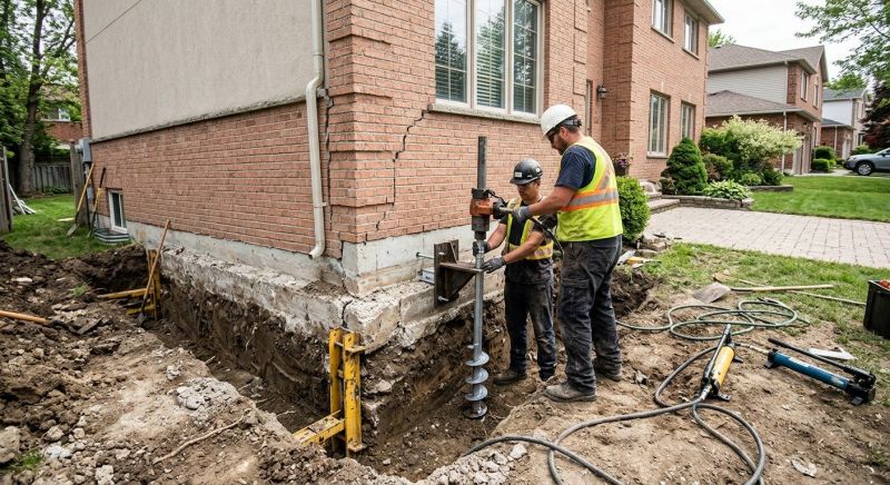 Sinking Foundation Repair in Monrovia, CA