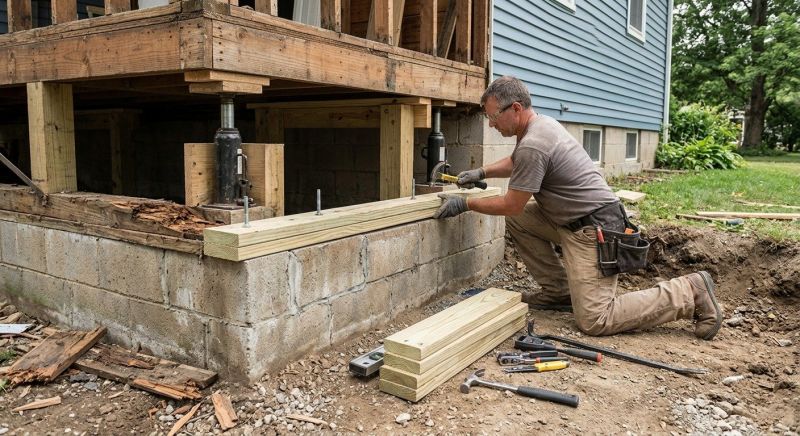 Sinking Foundation Repair in Placentia, CA